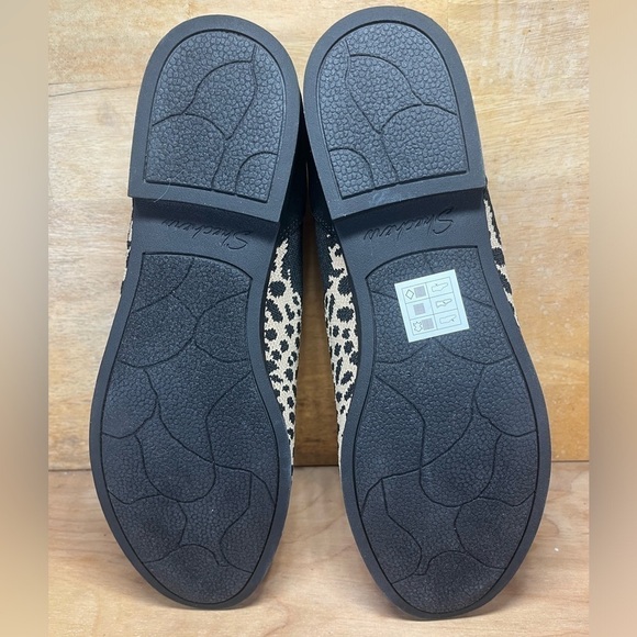 NWOT Skechers Cleo Prep Chic Leopard Knit Womens Size 9 Slip On Shoes Black Tan - Picture 7 of 8